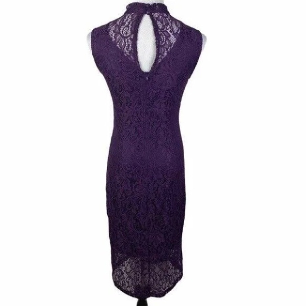 En Focus lace purple sheath dress sz 12 - Picture 2 of 7